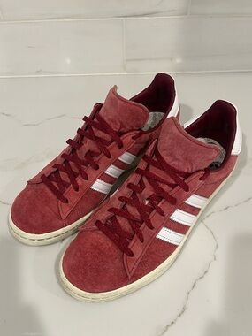 Adidas Campus 80s Low Top Sneakers in Burgundy Unisex size 9